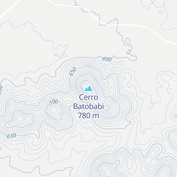 Map of Cerro Batobabi