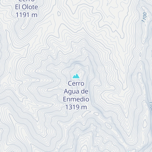 Map of Cerro Agua de Enmedio