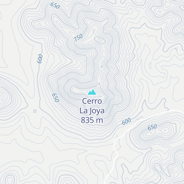 Map of Cerro La Joya