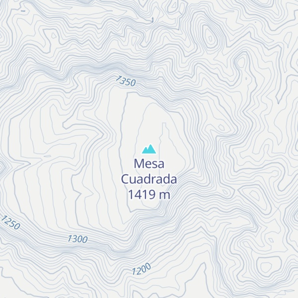 Map of Mesa Cuadrada