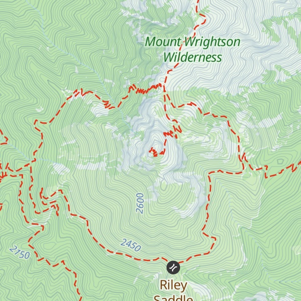Map of Mount Wrightson