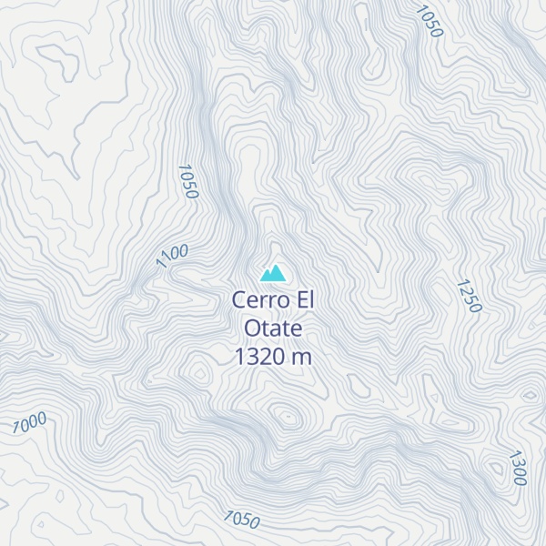 Map of Cerro El Otate