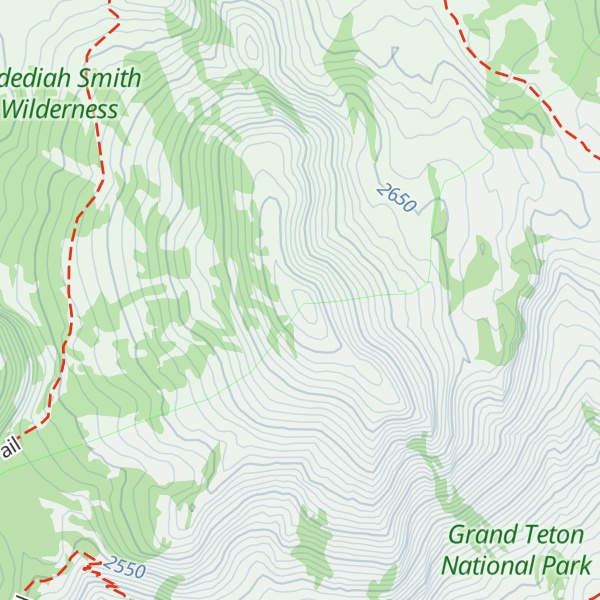 Map of Survey Peak