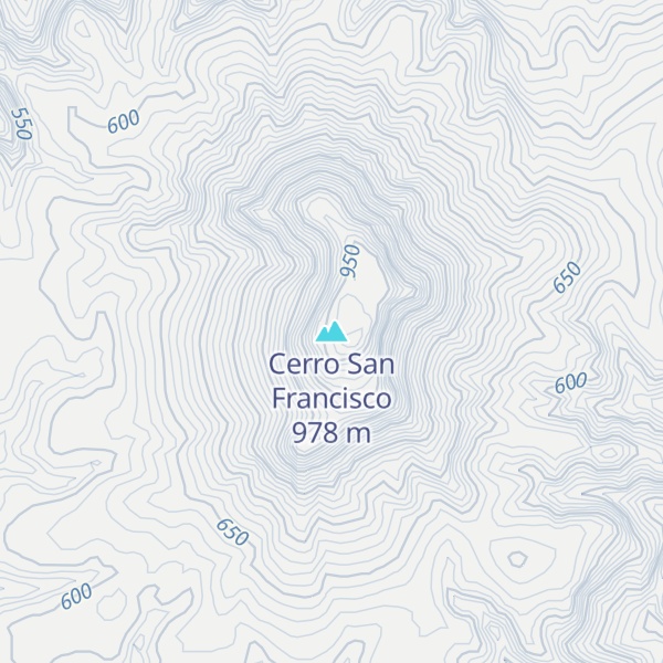 Map of Cerro San Francisco