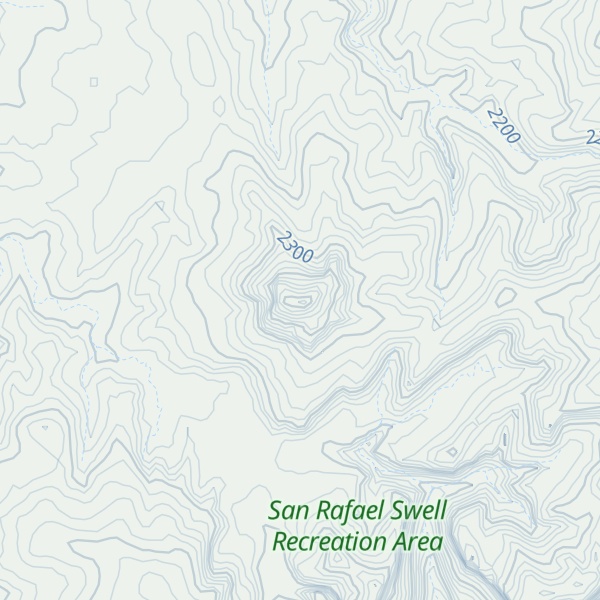 Map of San Rafael Knob