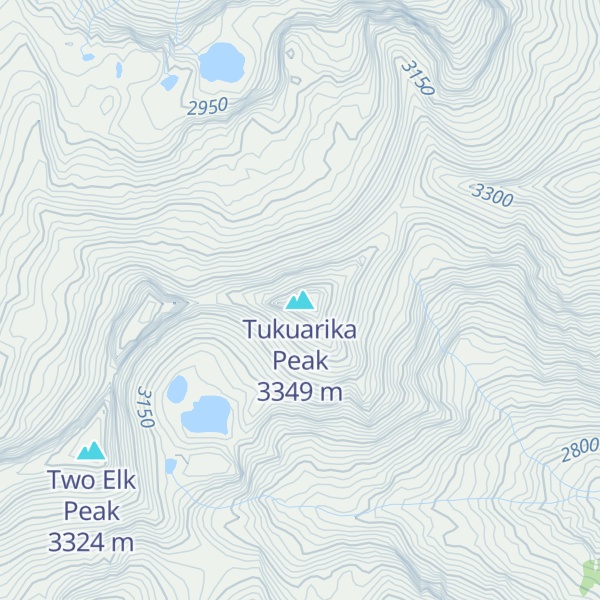 Map of Tukuarika Peak