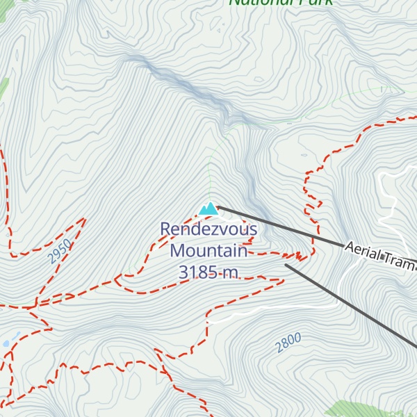 Map of Rendezvous Mountain