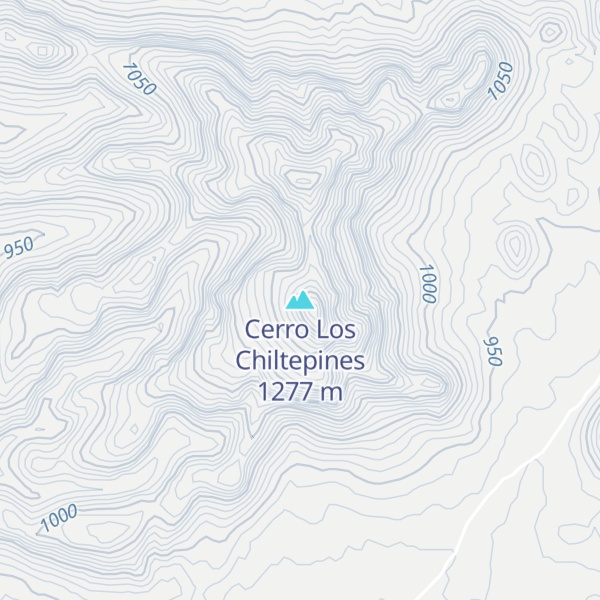 Map of Cerro Los Chiltepines