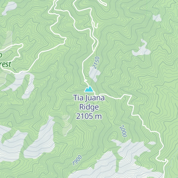 Map of Tia Juana Ridge