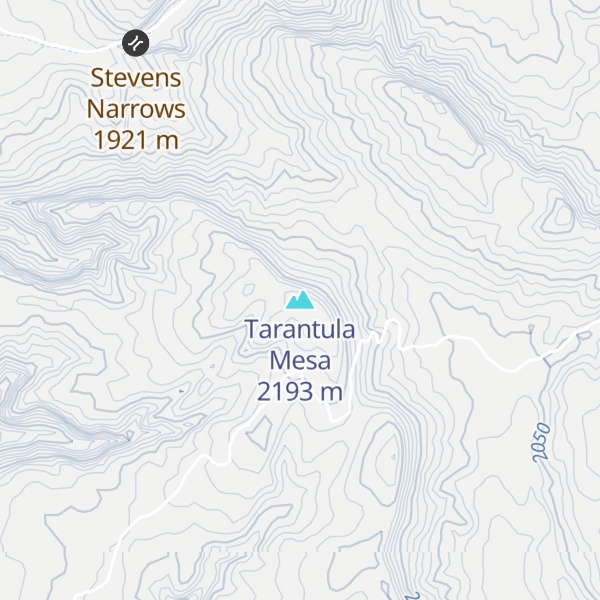 Map of Tarantula Mesa