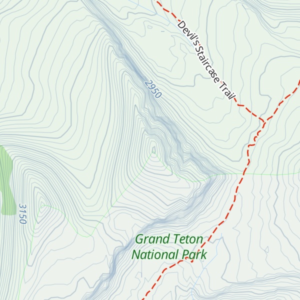 Map of Mount Meek