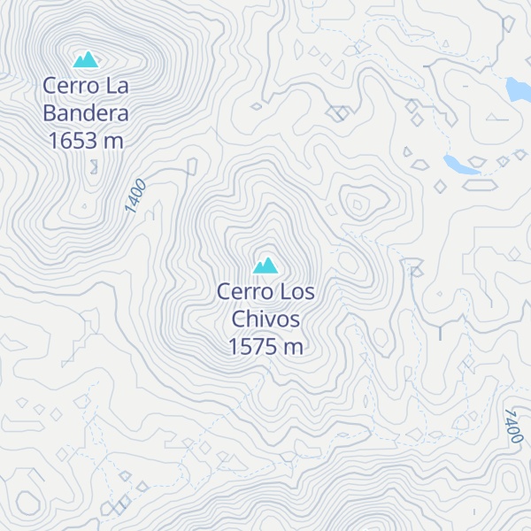 Map of Cerro Los Chivos