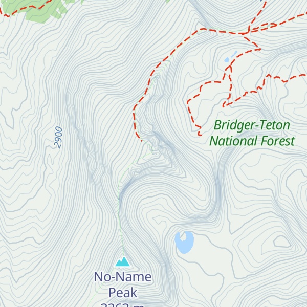 Map of Cody Peak