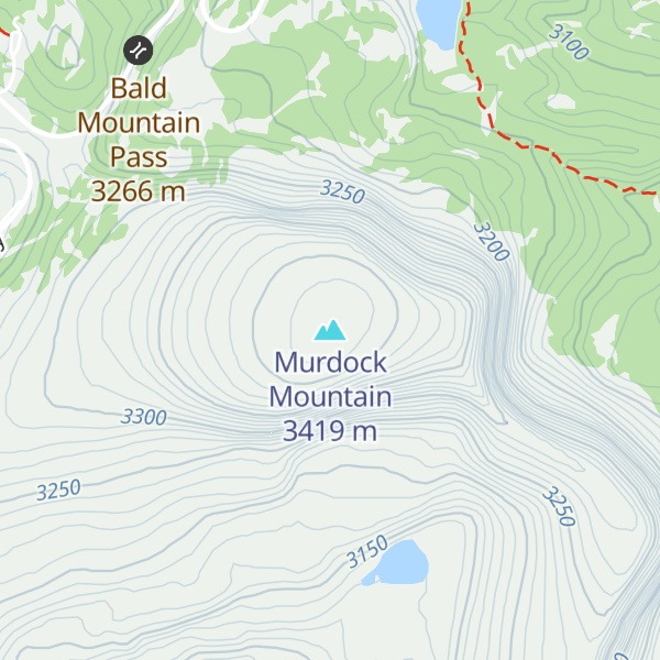 Map of Murdock Mountain