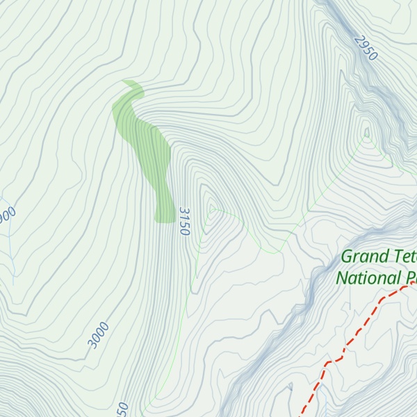 Map of Mount Jedediah Smith