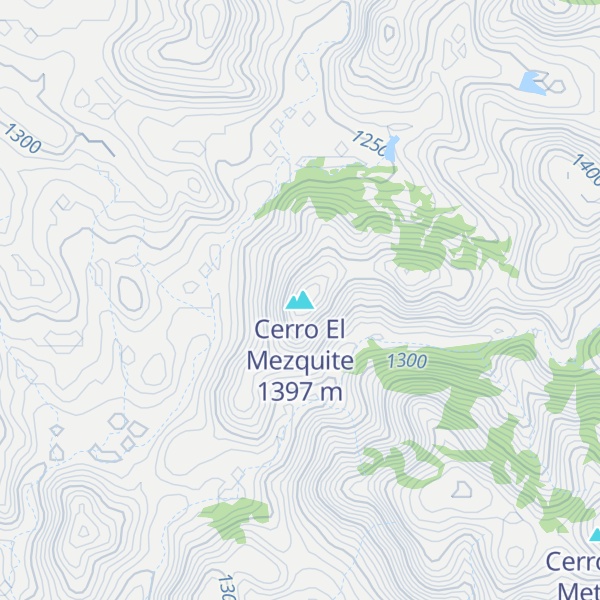 Map of Cerro El Mezquite