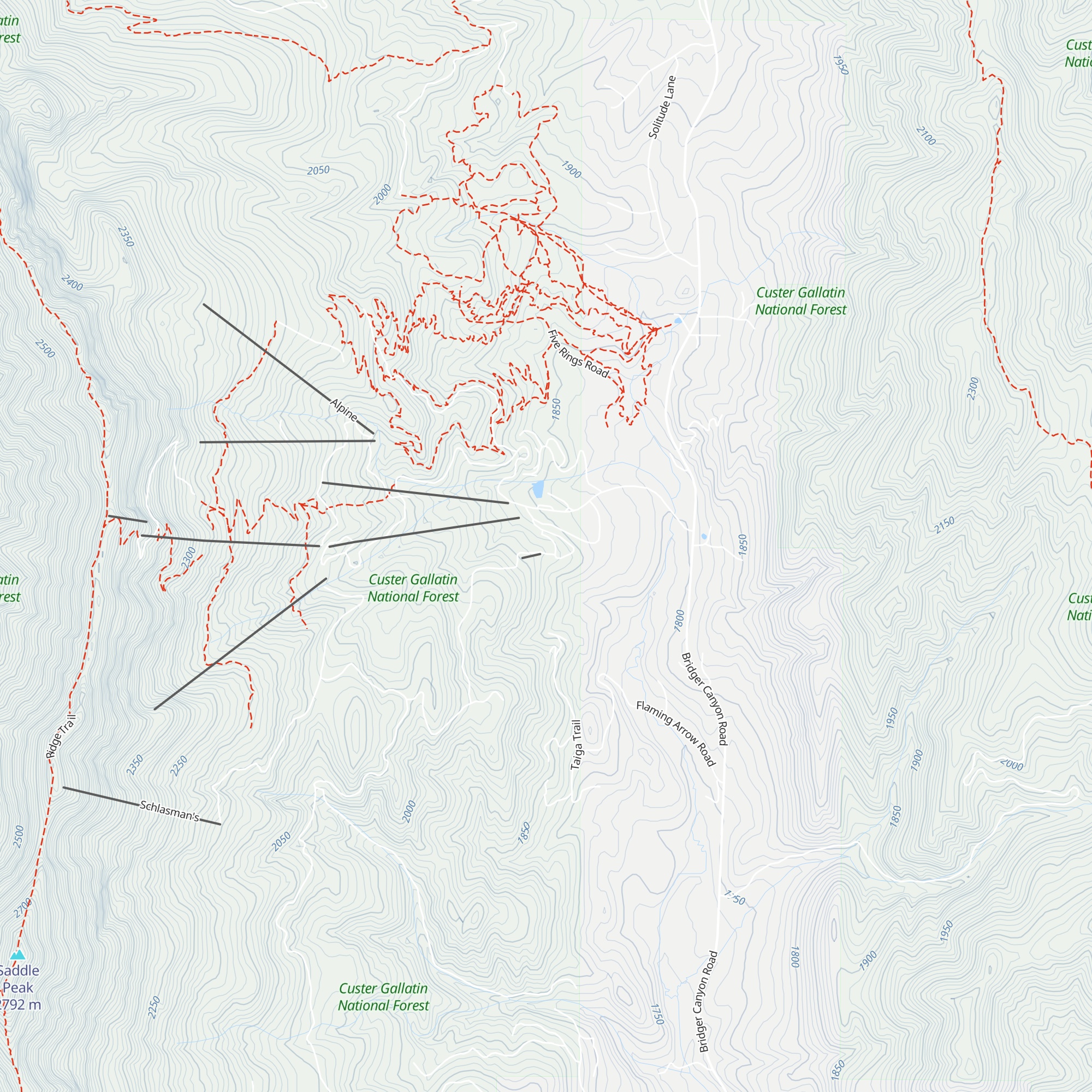 Snowflake Hut map