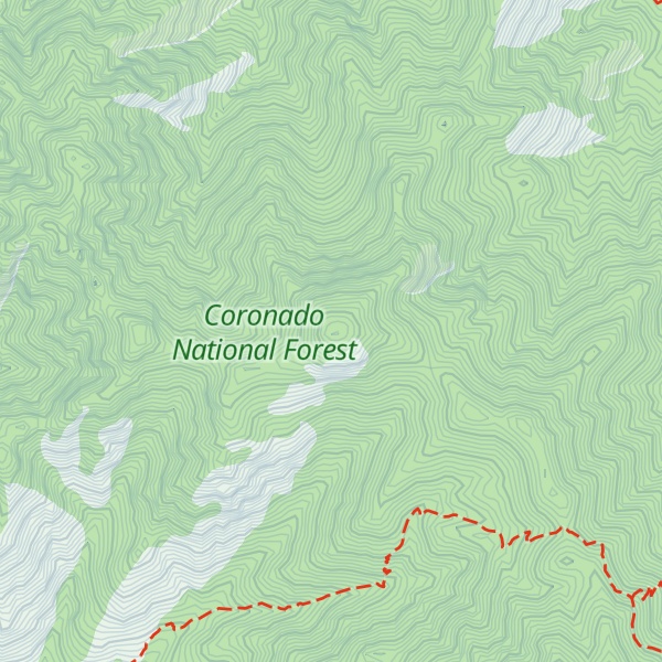 Map of Pete Mountain
