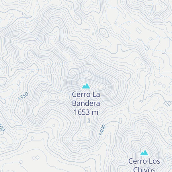 Map of Cerro La Bandera