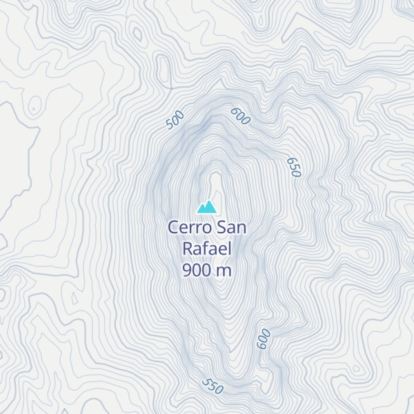 Map of Cerro San Rafael