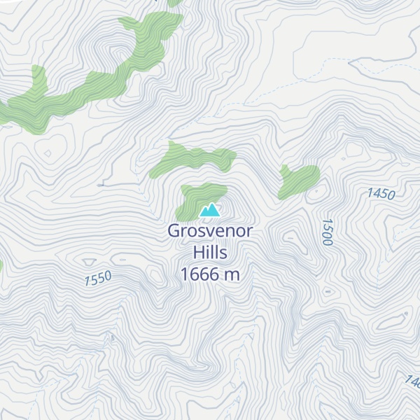 Map of Grosvenor Hills