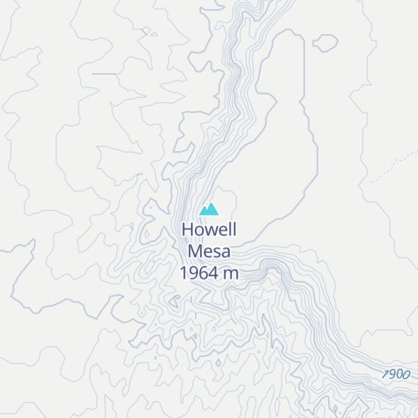 Map of Howell Mesa