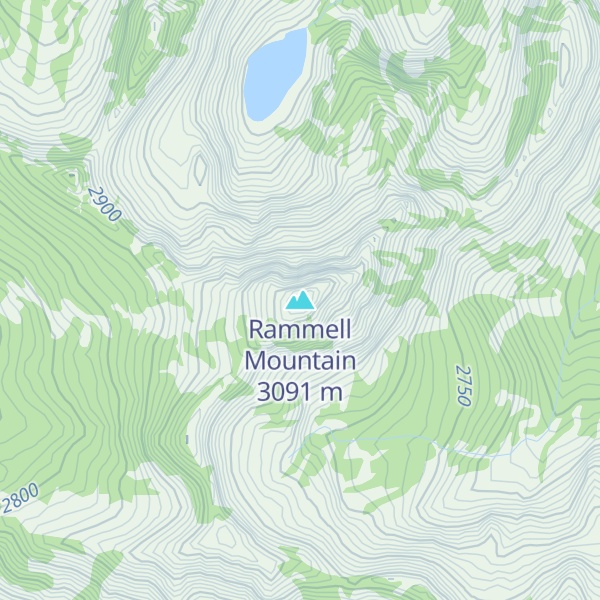 Map of Rammell Mountain