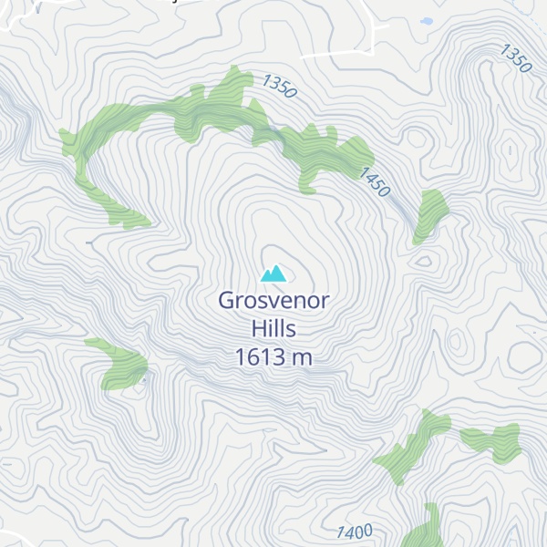 Map of Grosvenor Hills