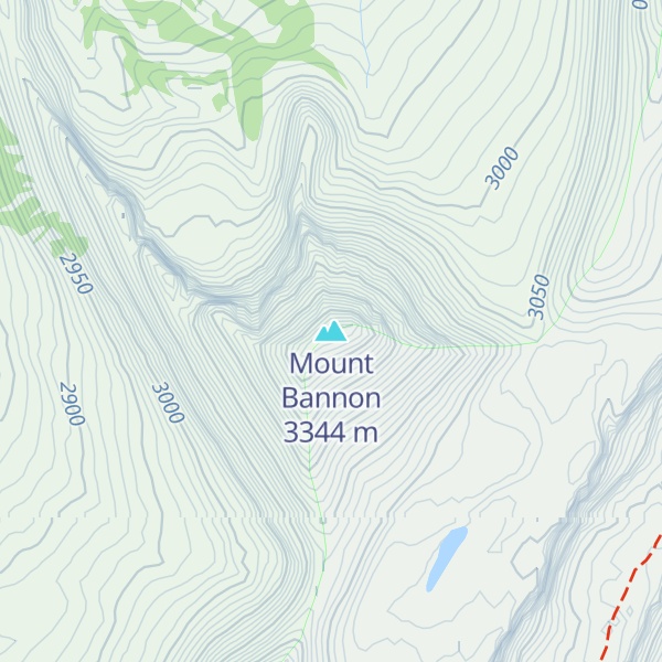 Map of Mount Bannon