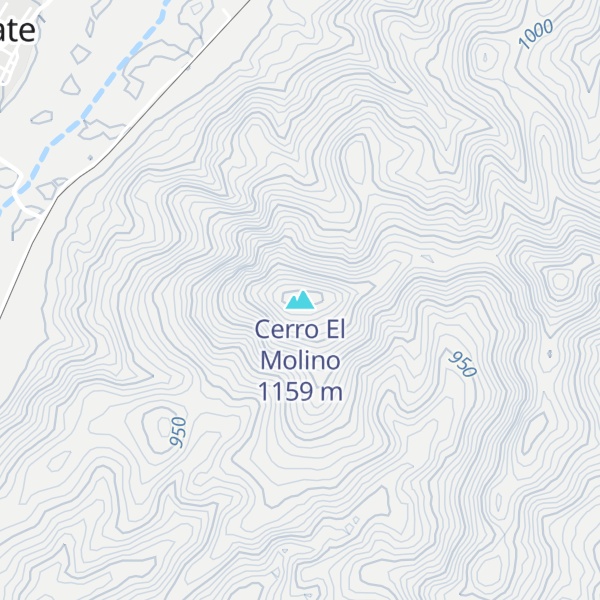Map of Cerro El Molino