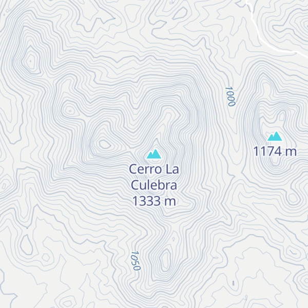 Map of Cerro La Culebra