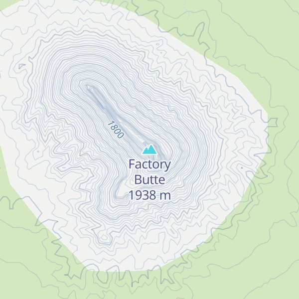 Map of Factory Butte