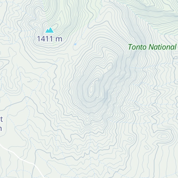 Map of Salt River Peak