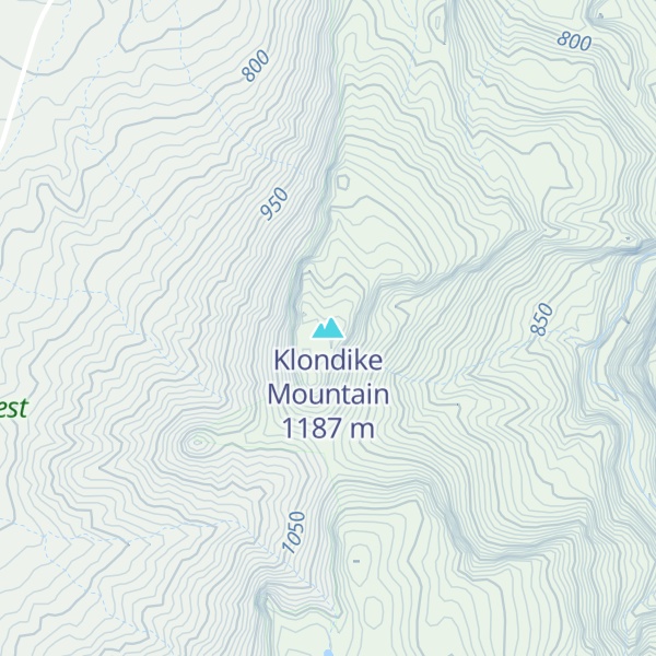 Map of Klondike Mountain