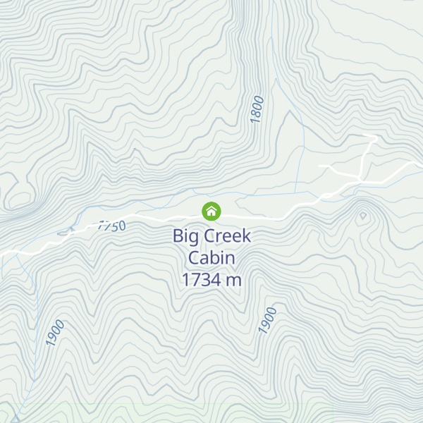 Map of Big Creek Cabin