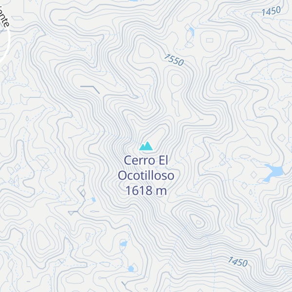 Map of Cerro El Ocotilloso