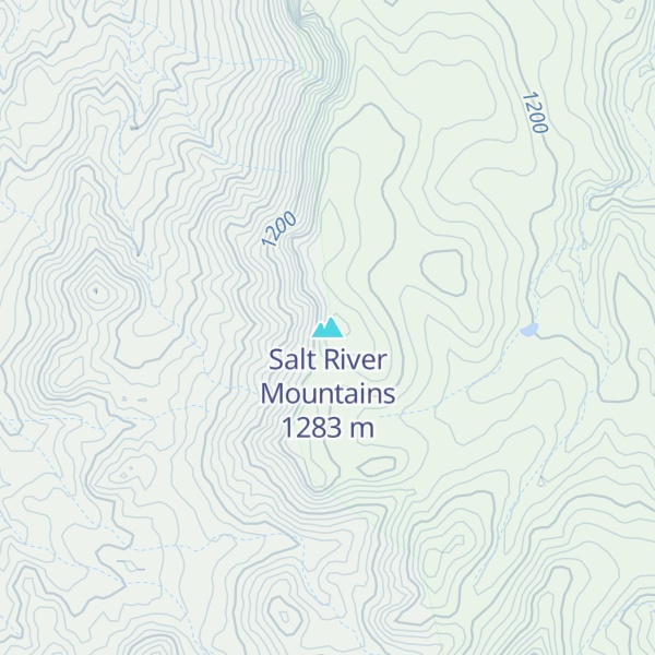 Map of Salt River Mountains