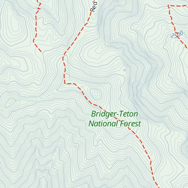Map of Red Peak