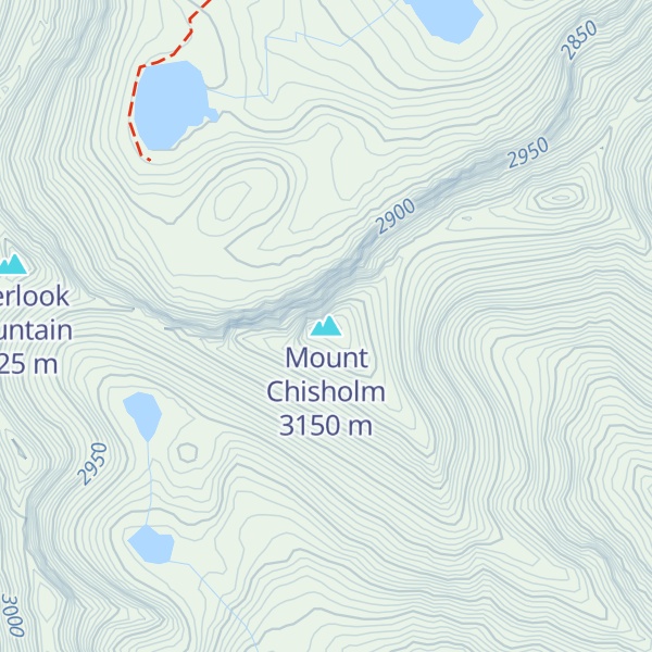 Map of Mount Chisholm