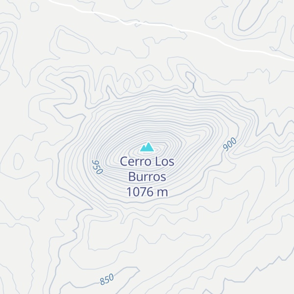 Map of Cerro Los Burros