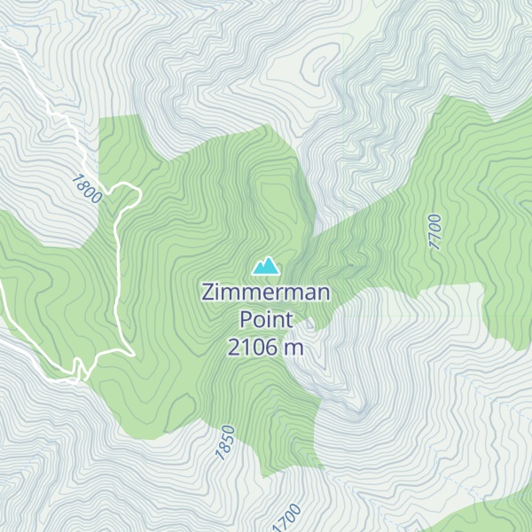 Map of Zimmerman Point