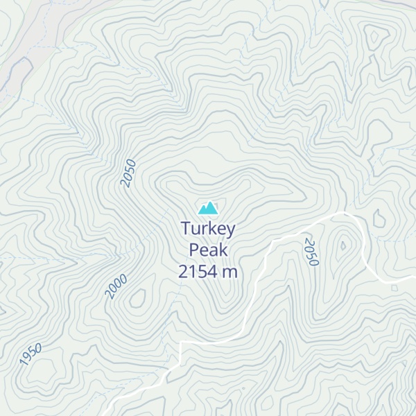 Map of Turkey Peak