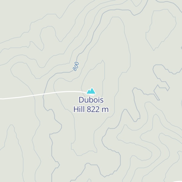 Map of Dubois Hill