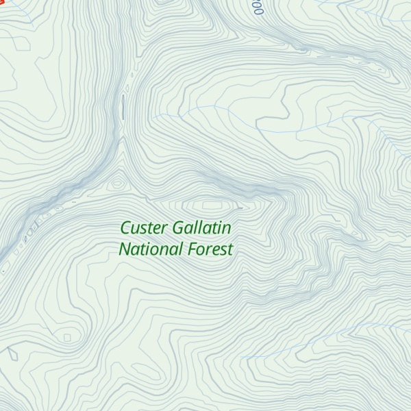 Map of Fridley Peak