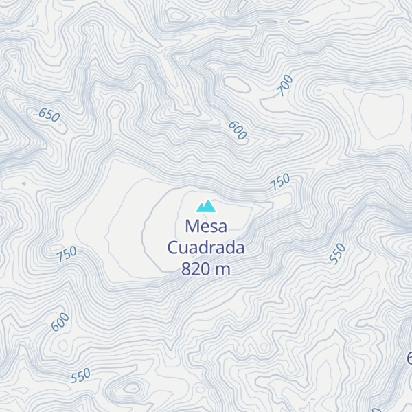 Map of Mesa Cuadrada