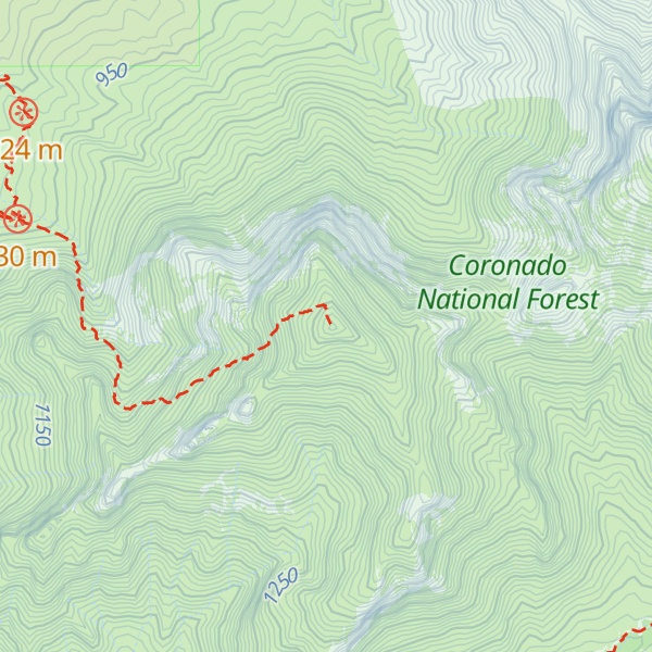 Map of Pusch Peak