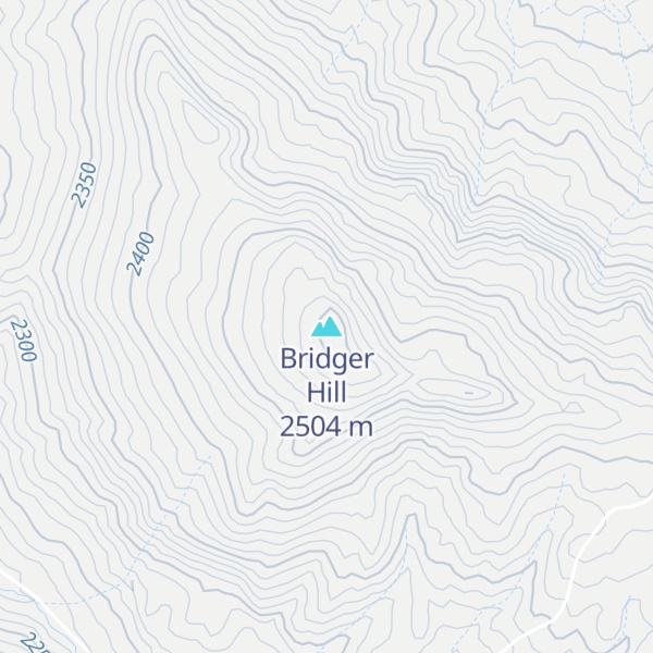 Map of Bridger Hill