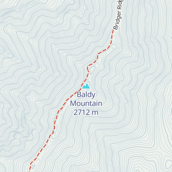 Map of Baldy Mountain