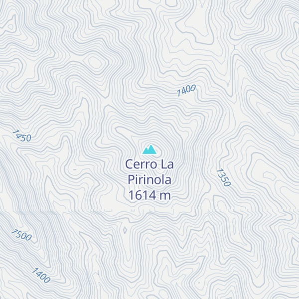 Map of Cerro La Pirinola