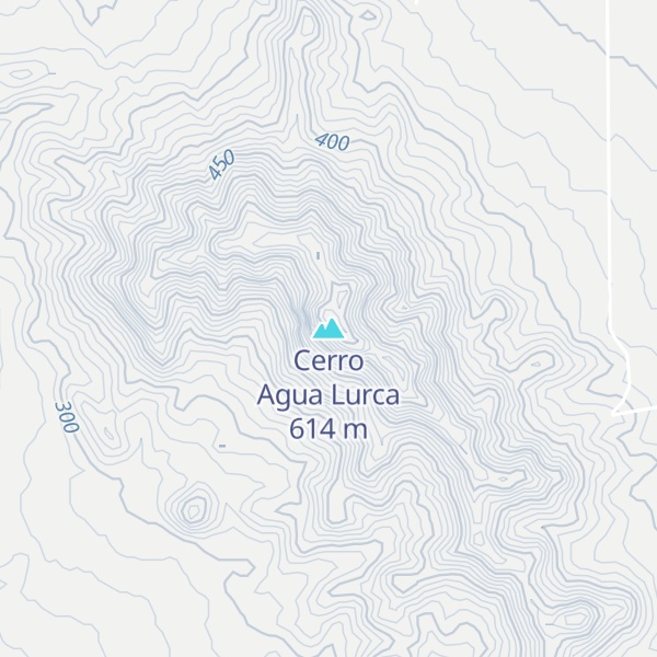 Map of Cerro Agua Lurca